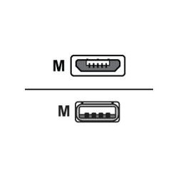 Sharkoon USB 2.0 USB-kabel 2m Sort