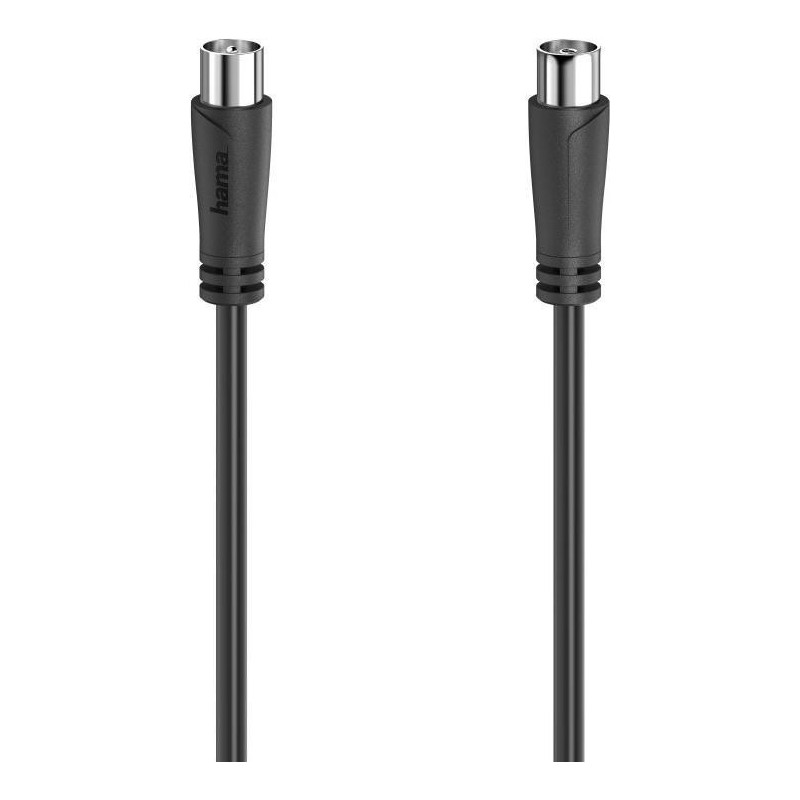 Hama Antenna Cable, Coax Male to Coax Female, 90dB, 1.5 Metre