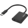 Hama USB Type-C Male to 3.5mm Jack Female &amp; USB-C Female Adapter