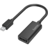 Hama Mini DisplayPort Male to DisplayPort Female, Ultra-HD 4K, Black