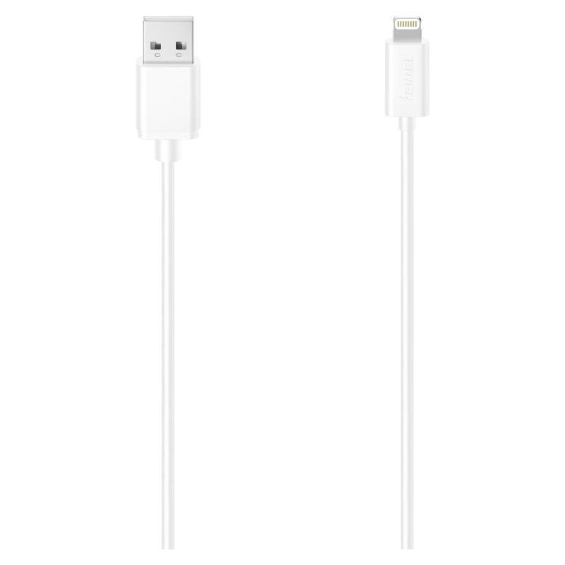 Hama Charging/Data USB-A to Lightning Cable, 480Mbps, 1.5 Metre, White