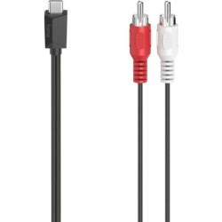 Hama USB Type-C to 2x RCA Plugs, 1.5 Metre