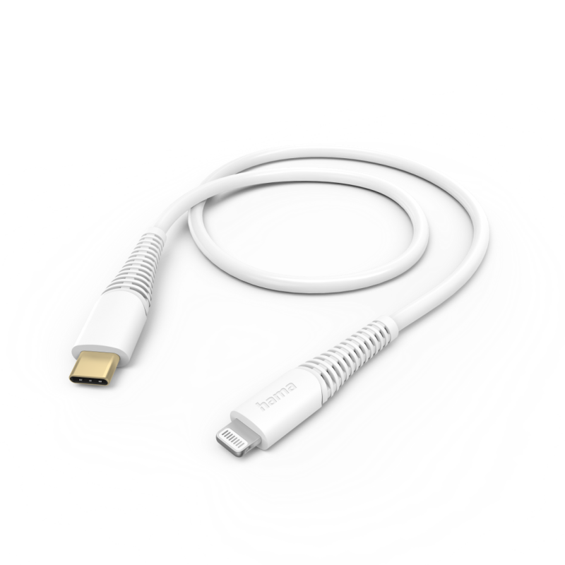 Hama Charging/Data USB-C to Lightning Cable, 480Mbps, 1.5 Metre, White