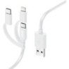 Hama 3-in-1 Multi Charging Cable - USB-A to USB-C/Micro USB/Lightning