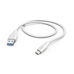 Hama USB-A to USB-C Quick Charging Cable, USB 2.0, 1.5 Metre, White