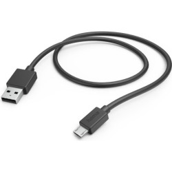 Hama USB-A to Micro USB Quick Charging Cable, USB 2.0, 1 Metre, Black