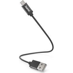 Hama USB-A to Micro USB Quick Charging Cable, USB 2.0, Nylon Sheath, 