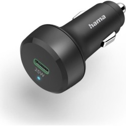 Hama USB-C Fast Charge Car Adapter, Power Delivery, Qualcomm 3.0, 25W