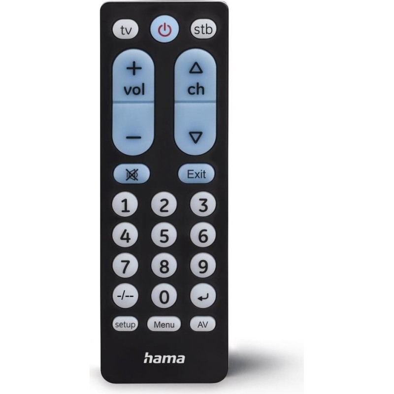 Hama Universal IR Remote Control for Over 1,000 Devices, Teachable, C