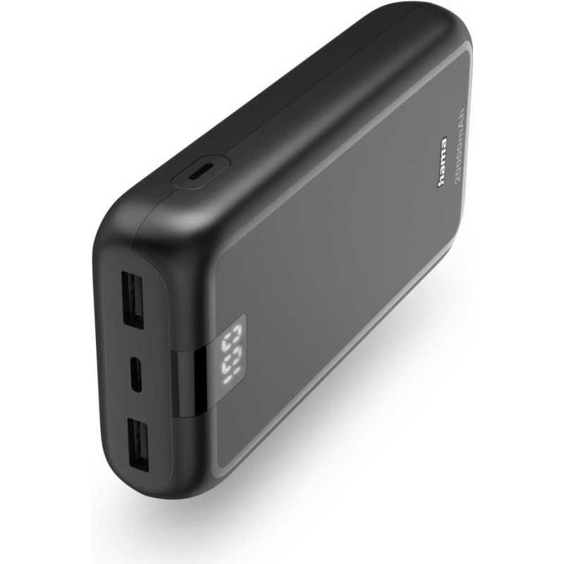 Hama Performance 20 20000mAh Fast Charge Powerbank, 2x USB-A, USB-C, 