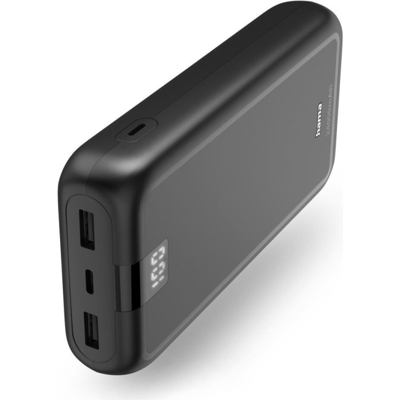 Hama Performance 24 24000mAh Fast Charge Powerbank, 2x USB-A, USB-C, 