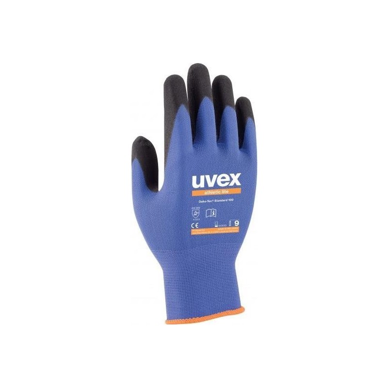 uvex athletic lite Handsker Nitrile butadiene rubber (NBR) coating Po