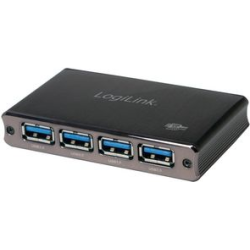 LogiLink USB 3.0 Hub 4-Port, Aluminum Hub 4 porte USB