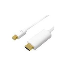 LogiLink Videokabel DisplayPort / HDMI 2m Hvid