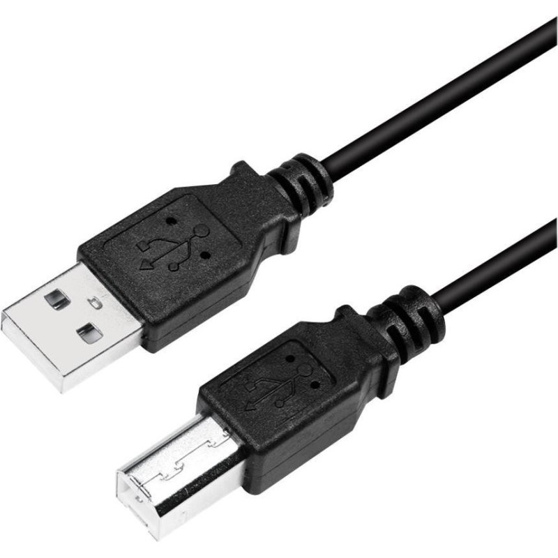 LogiLink USB 2.0 USB-kabel 2m Sort