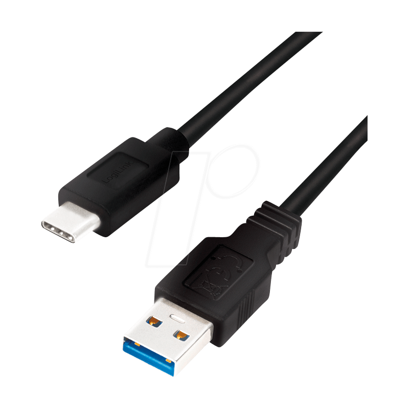 LogiLink USB 3.2 Gen 1 USB Type-C kabel 15cm Sort