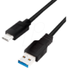 LogiLink USB 3.2 Gen 1 USB Type-C kabel 2m Sort