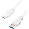 LogiLink USB 3.2 Gen 1 USB Type-C kabel 15cm Hvid