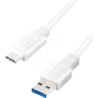 LogiLink USB 3.2 Gen 1 USB Type-C kabel 50cm Hvid