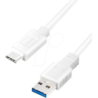 LogiLink USB 3.2 Gen 1 USB Type-C kabel 1.5m Hvid