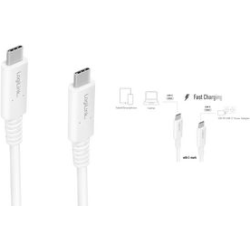 LogiLink USB4 Gen3x2 USB Type-C kabel 0.8m Hvid