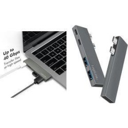 LogiLink UA0399 USB 3.2 Gen2x2 Hub 4-port, PD, f&Atilde;&frac14;r MacBook und iPa