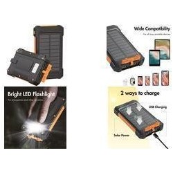 LogiLink Solarstr&Atilde;&cedil;mbank 6000mAh Sort Orange