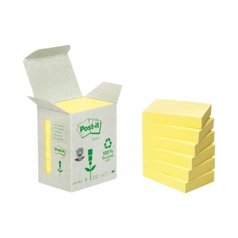 CF6POSTIT 51X38 RICICL GIALLO LI