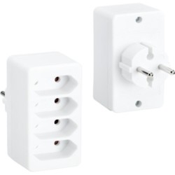 Bachmann MULTISTECKER 4-fach EURO, wei&szlig;