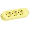 Bachmann Steckdosenleiste SMART 3-fach, Lemon Yellow, 1,5m, ohne Scha