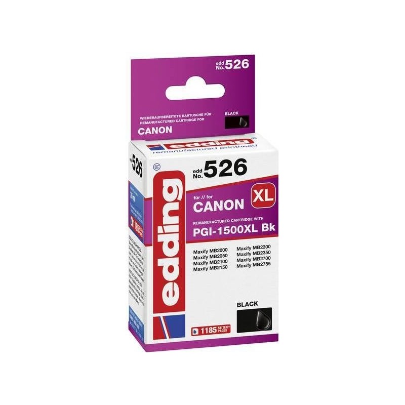 cartuccia per stampante edding EDD-526 nera compatibile con Canon PGI