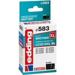 cartuccia per stampante edding EDD-583 nera compatibile con Brother L