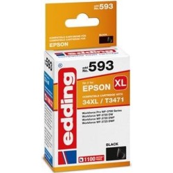 cartuccia per stampante edding EDD-593 nera compatibile con EPSON 34X