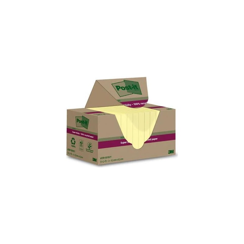 Post-it&Acirc;&reg; Haftnotizen Post-it SuperSti gb 4,76x4,76 Gelb