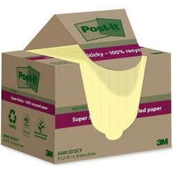 Foglietti riposizionabili Post-it&reg; Super Sticky carta riciclata al 1