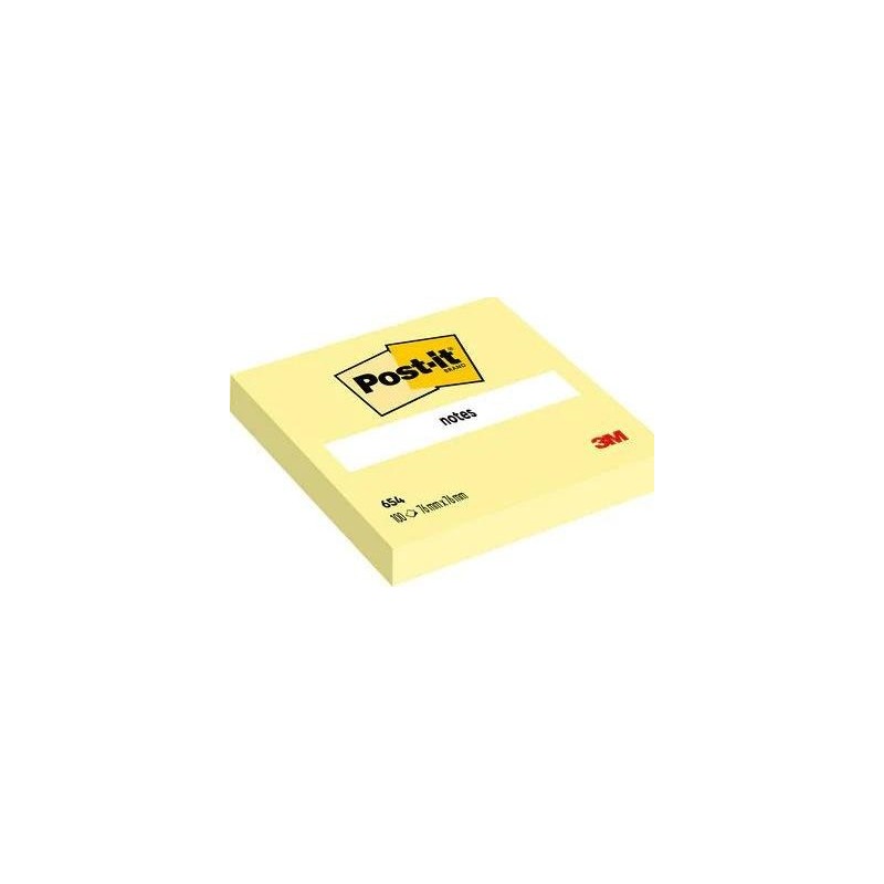 Foglietti riposizionabili Giallo Canary Post-it&reg; 76x76 mm - 12 blocc