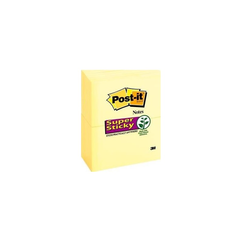 Foglietti riposizionabili Super Sticky Notes Post-it&reg; Giallo Canary 