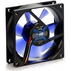 Noiseblocker BlackSilentFan X2 Fan 1-pack Sort 80 mm