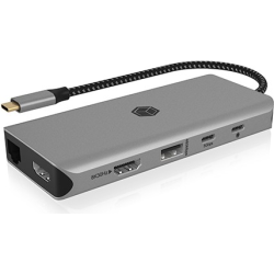 ICY BOX DockingStation 100W PD NB 2xHDMI/DP/2xUSB-A/USB-C/RJ45/SD