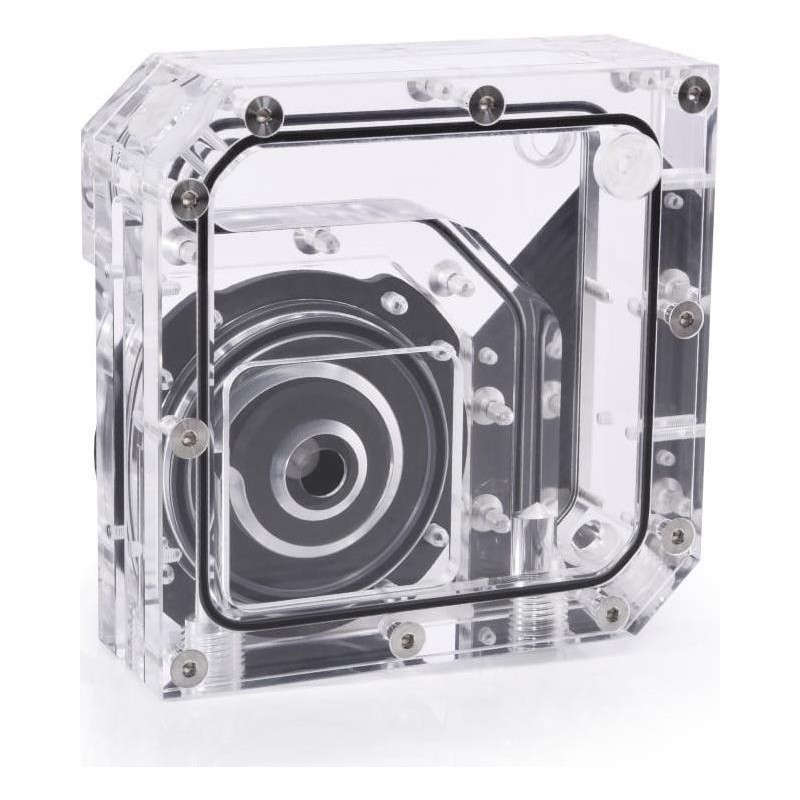 POMPE WATERCOOLING AVEC R&Eacute;SERVOIR ALPHACOOL RISE FLAT RESERVOIR D5 -