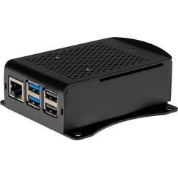 RPI CASE PI5 ALU SW. INCL WANDH - WALL BRACKET