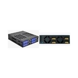 Mobile rack 6,4 cm (2,5&quot;) SATA/SAS - 4 scomparti - FANTEC *nero*