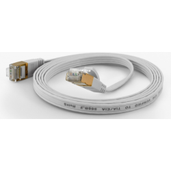 Wantec 7001 Netzwerkkabel 0,1 m Cat6 F/FTP (FFTP) WeiAz (7001)