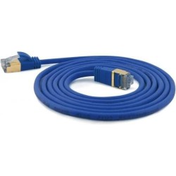 Wantec 0.50mCat.7 Rohkabel Patchkabel S/STP RJ45 Stecker auf Blau - N