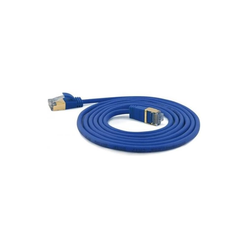 Wantec 0.50mCat.7 Rohkabel Patchkabel S/STP RJ45 Stecker auf Blau - N