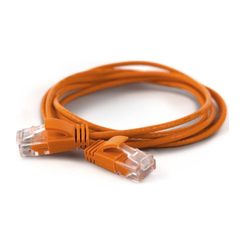 Wantec wW Patchkabel CAT6A rund 2.8mm UTP orange 3.0m - Netzwerk - Pa