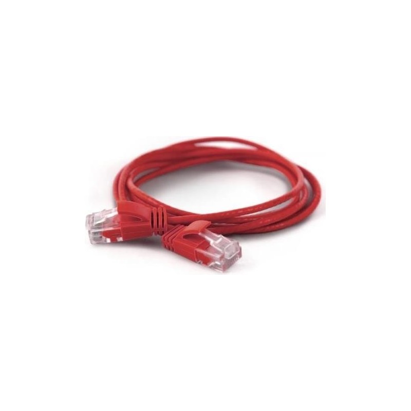 Wantec wW Patchkabel CAT6A (rund 2,8mm) UTP rot 0,25m (7269)