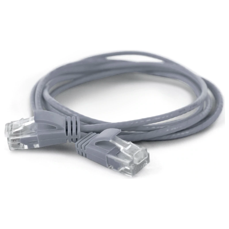 Wantec 7296 U/UTP (UTP) Grau 0.2m Cat6a Netzwerkkabel (7296)