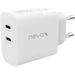 Nevox 45W DUAL - USB - C Power Delivery (PD) Ladeger&auml;t GaN, Weiss