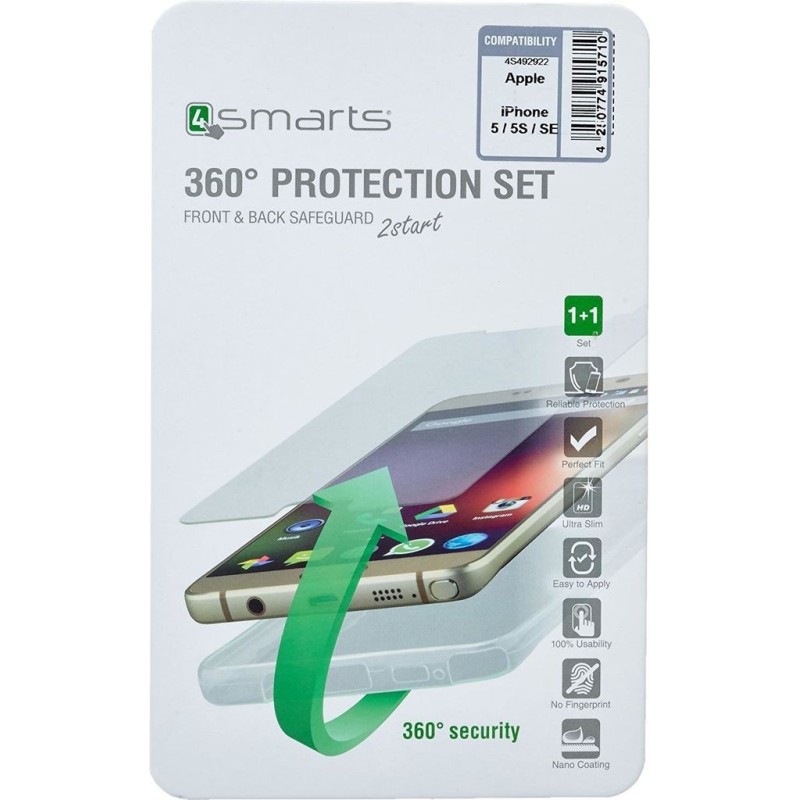 4smarts 360&deg; Protection Set Apple iPhone 7/8 SE 2.Gen transparent